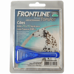 Antipulgas E Carrapatos Frontline Topspot Para Cães De 20 A 40Kg - 1 Pipeta De 2,68Ml