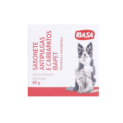 Antipulgas E Carrapatos Ibasa Para Cães - 80G Sabonete