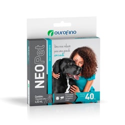 Antipulgas E Carrapatos Neopet Ourofino Para Cães Acima De 40Kg - 4,02Ml - 1 Unidade
