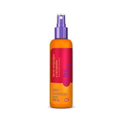 Antipulgas E Carrapatos Pelo Amor Ibasa Para Cães - 200Ml Spray - 200 Mililitros