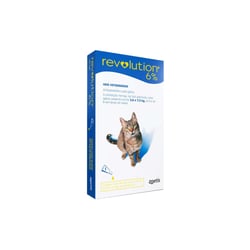 Antipulgas E Carrapatos Revolution 6% 45Mg Para Gatos De 2,5Kg A 7,5Kg - 1 Pipeta