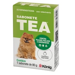 Antipulgas E Carrapatos Sabonete Tea König 80G Para Cães