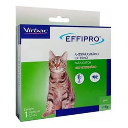 Antipulgas E Carrapatos Virbac Effipro Para Gatos - 1 Pipeta