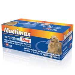 Antipulgas E Vermífugo Mectimax 12Mg Para Cães - 4 Comprimidos