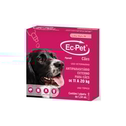 Antipulgas Ec-Pet Chemitec 1,34Ml Para Cães De 11 A 21Kg
