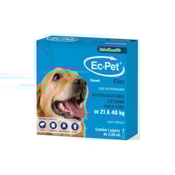 Antipulgas Ec-Pet Chemitec 2,68Ml Para Cães De 21 A 40Kg