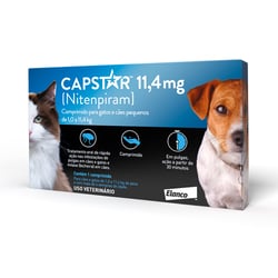 Antipulgas Elanco Capstar 11Mg Para Cães E Gatos Até 11Kg - 1 Comprimido - 6 Comprimidos