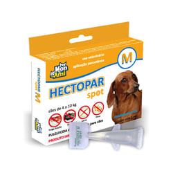 Antipulgas Hectopar Spot Para Cães De 4 A 10Kg - 1Ml