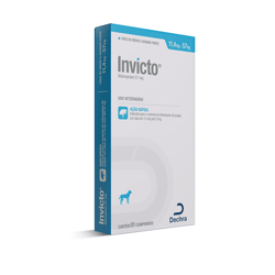 Antipulgas Invicto Dechra 57Mg Para Cães De 11,4 A 57Kg - 1 Comprimido