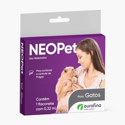 Antipulgas Neopet Ourofino Para Gatos Até 8Kg - 0,32Ml - 1 Unidade