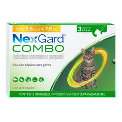 Antipulgas Nexgard Combo 0,3Ml Para Gatos Até 2,5Kg - 1 Unidade