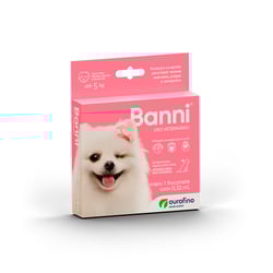 Antipulgas Ourofino Banni Para Cães Até 5Kg - 1 Unidade