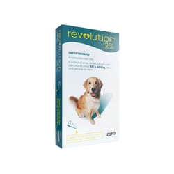 Antipulgas Revolution Zoetis 12% Para Cães De 20,1Kg A 40Kg - 1 Unidade