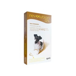 Antipulgas Revolution Zoetis 12% Para Cães De 5,1Kg A 10Kg - 1 Unidade