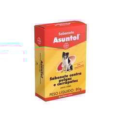 Antipulgas Sabonete Asuntol Bayer 80G - 1 Unidade