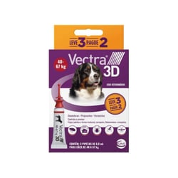 Antipulgas Vectra 3D Para Cães De 40 A 67Kg - 1 Combo Promo