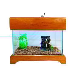 Aquario Lester Com Movel N4 Com Led Decorado 12,8L