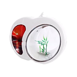 Aquario Sun Sun Mini Bivolt Com Porta Retrato Branco Para Peixes