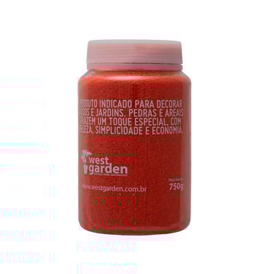 Areia Decorativa West Garden Laranja 750G
