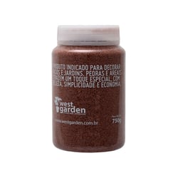 Areia Decorativa West Garden Marrom 750G