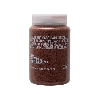 Areia Decorativa West Garden Marrom 750G