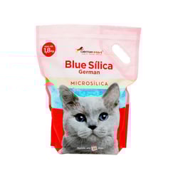 Areia Germanhart Blue Silica Microsilica Para Gatos 1,8Kg