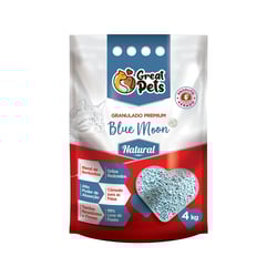 Areia Higiênica Bentonita Premium Great Pets 4Kg Para Gatos