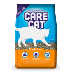 Areia Higiênica Carecat Tradicional 4Kg - 1 Unidade