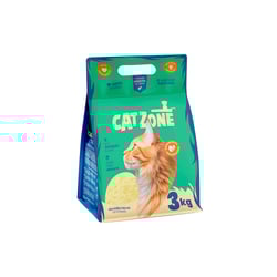 Areia Higiênica Cat Zone Natural Biodegradável 3Kg Para Gatos