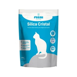 Areia Higiênica Fresh Sílica Cristal 1,6Kg Para Gatos