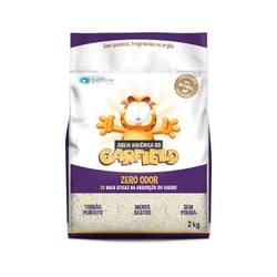 Areia Higiênica Garfield Bio Grosso Roxa 2Kg Para Gatos