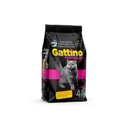 Areia Higiênica Gattino Perfumada 4Kg Para Gatos