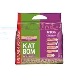 Areia Higiênica Katbom Tradicional Para Gatos - 6Kg - 6 Kilos