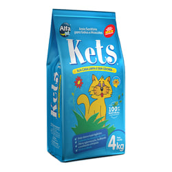 Areia Higiênica Kets Para Gatos - 4Kg - 4 Kilos