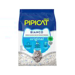 Areia Higiênica Para Gatos Pipicat Bianco - 1,8Kg