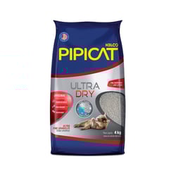 Areia Higiênica Pipicat Ultra Dry Para Gatos - 4Kg Ou 12Kg - 4 Kilos