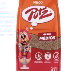 Areia Higiênica Putz Grãos Médios 4Kg Para Gatos