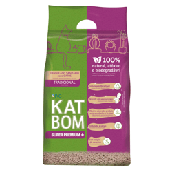 Areia Para Gatos Katbom Natural Granulado Higiênico 3Kg - 3 Kilos