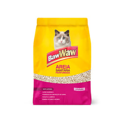 Areia Sanitária Baw Waw Perfumada 4Kg Para Gatos
