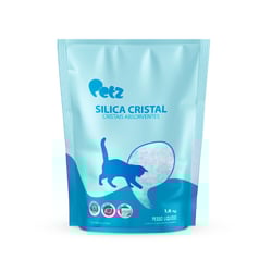Areia Sílica Cristal Petz 1,6Kg Para Gatos