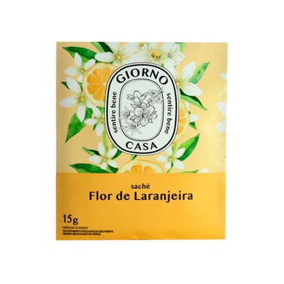 Aromatizador Giorno Flor De Laranjeira 15G - Sachê Para Casa E Ambientes