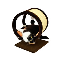 Arranhador De Pelúcia São Pet Ring Para Gatos - Marrom