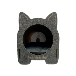 Arranhador Fabrica Pet Cama Iglu Cinza Para Gatos