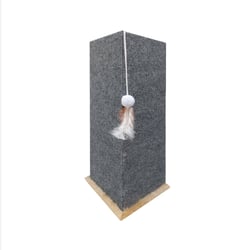 Arranhador Hello Pet De Canto Pelucia Bege Para Gatos