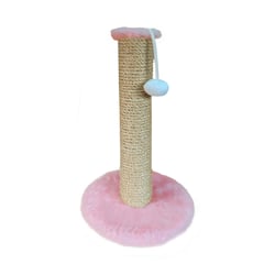 Arranhador Hello Pet Sisal E Pelúcia Rose Para Gatos - Tamanho M