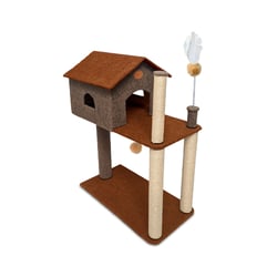 Arranhador Home Carpete Marrom