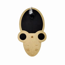 Arranhador Joy Mouse Fábrica Pet Preto Para Gatos - 1 Unidade