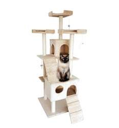 Arranhador Para Gatos Full 180Cm Bege Sisal - 1 Unidade