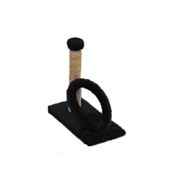 Arranhador Pet Lar Gatos Poste Retangular Com Arco Preto - 1 Unidade