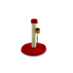 Arranhador Poste Vermelho Mini Para Gatos - Todas As Idades